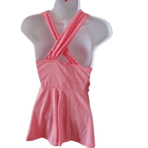 Pink and White Bandeau Style Sleeveless Top Size Large  NEW NWT - Picture 4 of 6